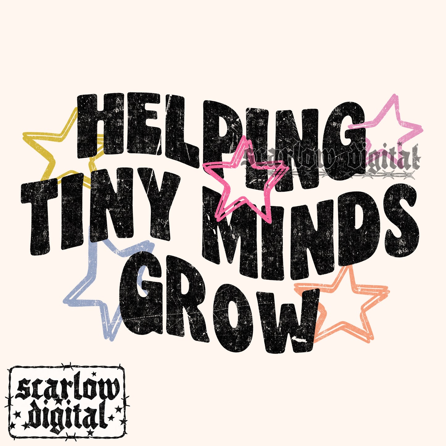 Helping Tiny Minds Grow PNG Digital Design Teacher