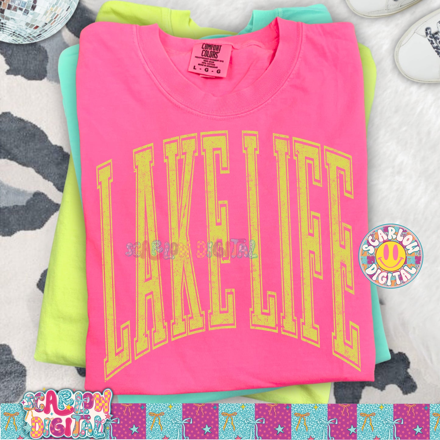 Lake Life PNG Digital Design