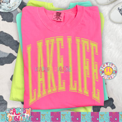 Lake Life PNG Digital Design