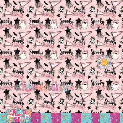 Spooky Season Seamless Pattern Digital Design