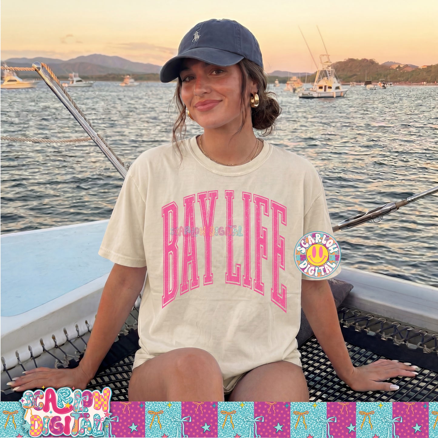 Bay Life PNG Digital Design