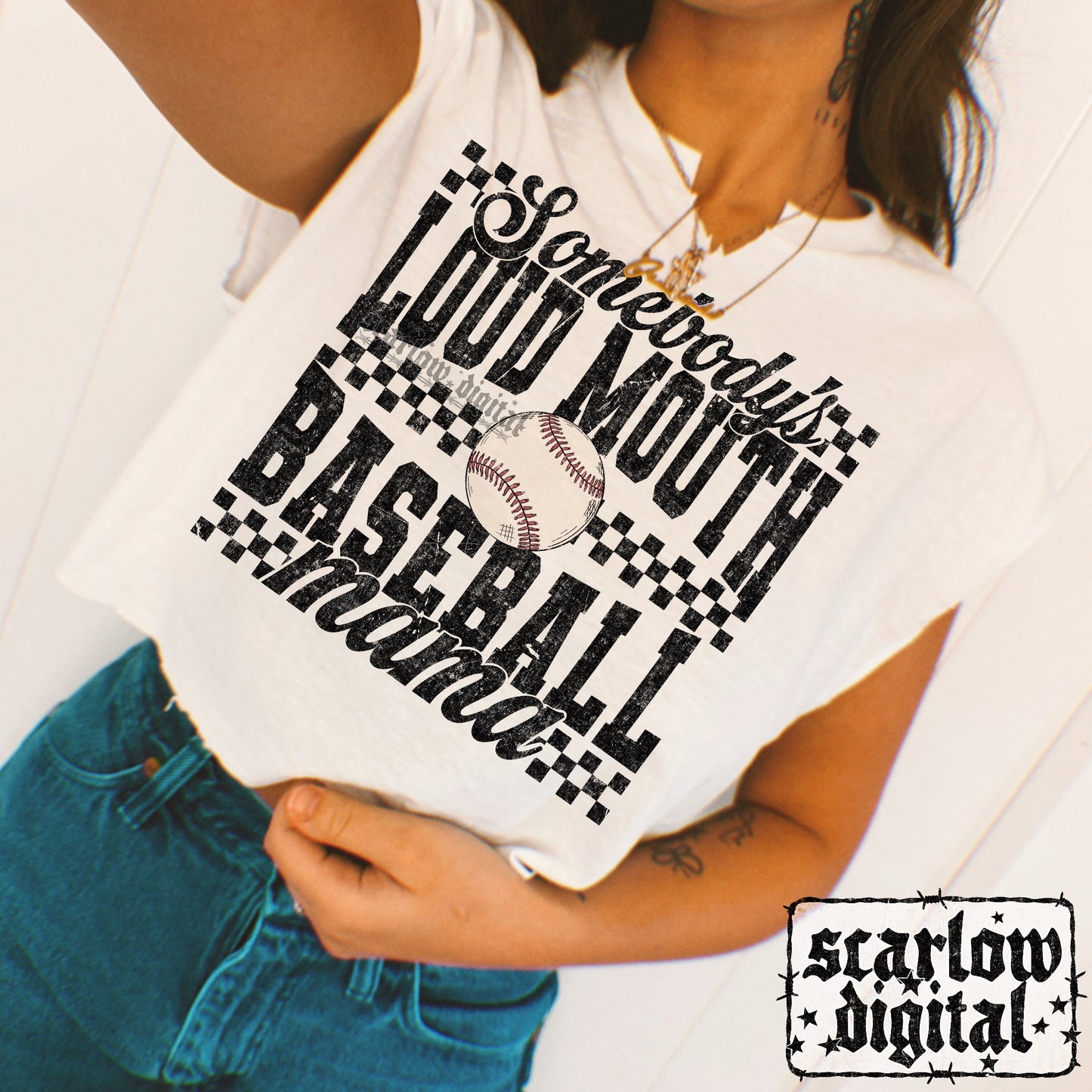 Baseball Mama PNG Digital Design