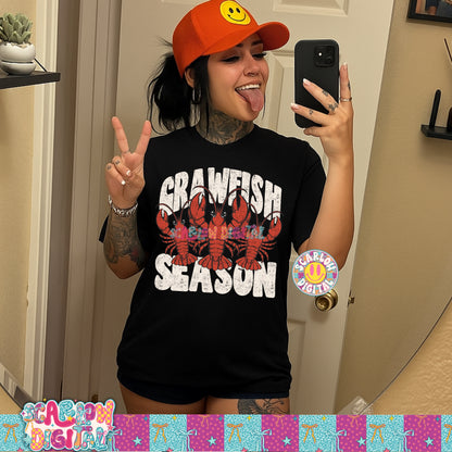 Crawfish Season PNG Digital Design