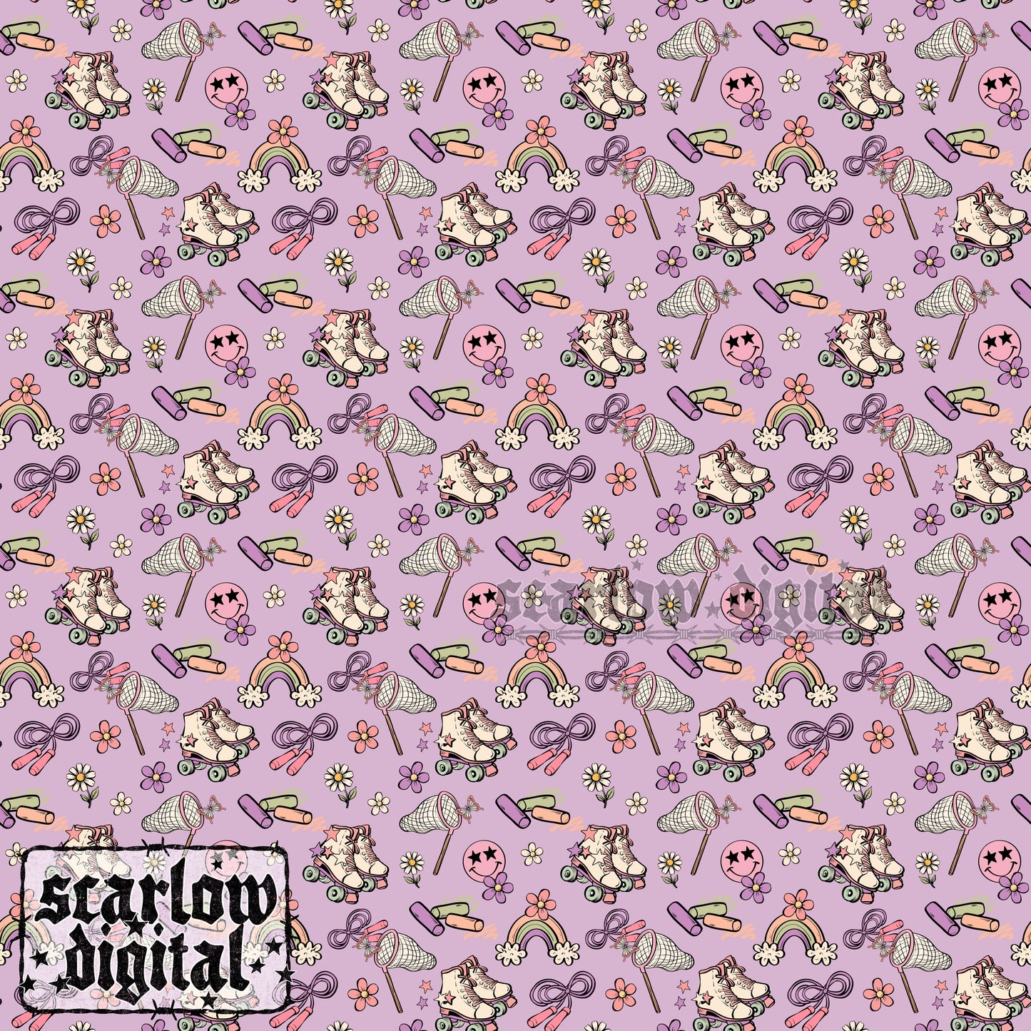 Playtime Seamless Pattern Digital Design