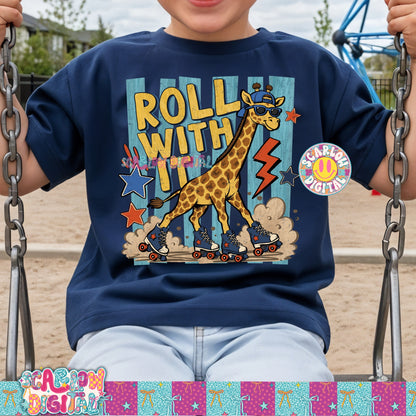 Roll With It PNG Digital Design