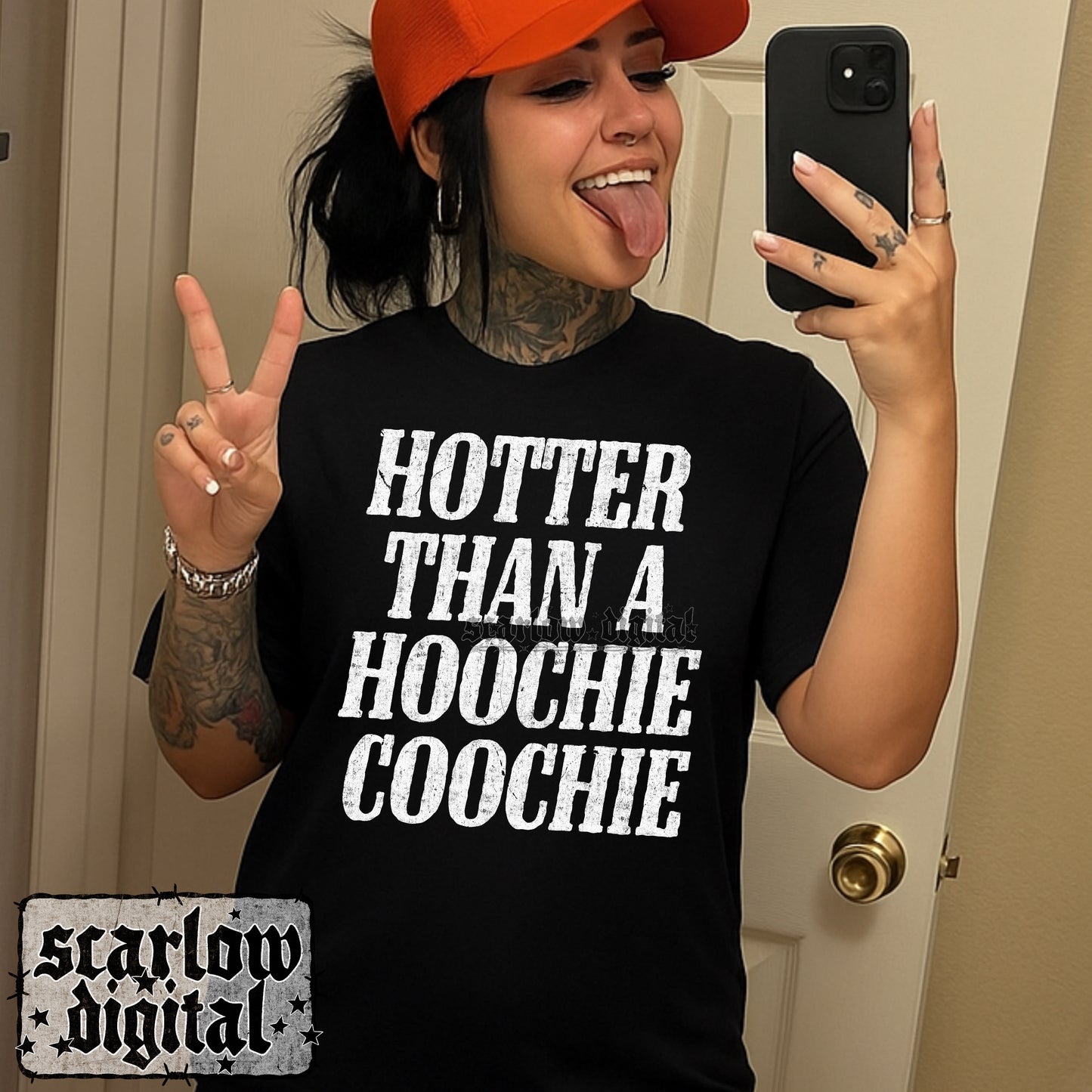 Hotter Than a Hoochie Coochie PNG Digital Design
