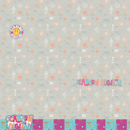 Floral Vintage Seamless Pattern Digital Design