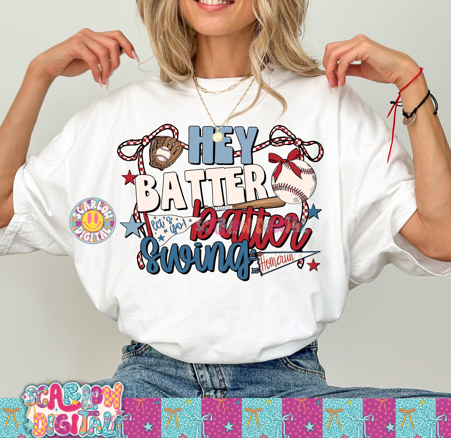Hey Batter Batter Swing PNG Digital Design