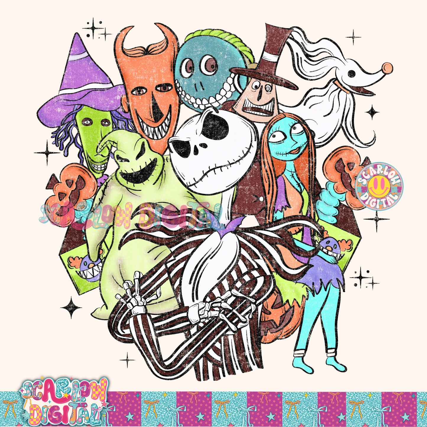 TODAY ONLY: Nightmare Before Christmas PNG Digital Design