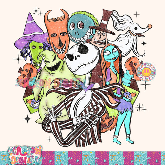 TODAY ONLY: Nightmare Before Christmas PNG Digital Design