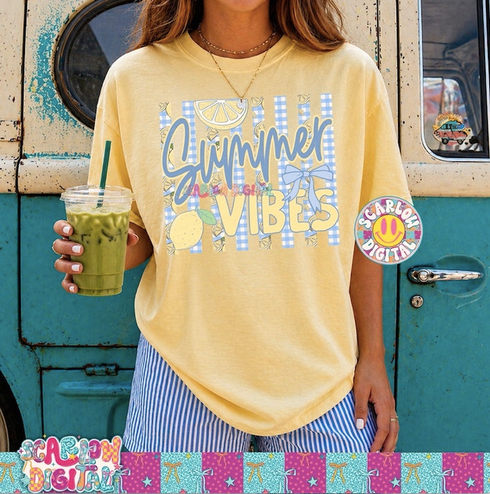Summer Vibes PNG Digital Design