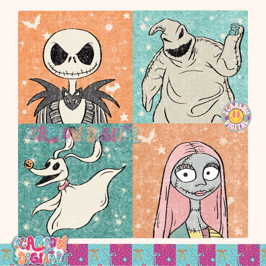TODAY ONLY: Nightmare Before Christmas PNG Digital Design