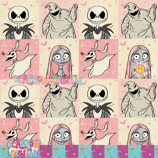 TODAY ONLY: Nightmare Before Christmas Seamless Pattern Digital Design