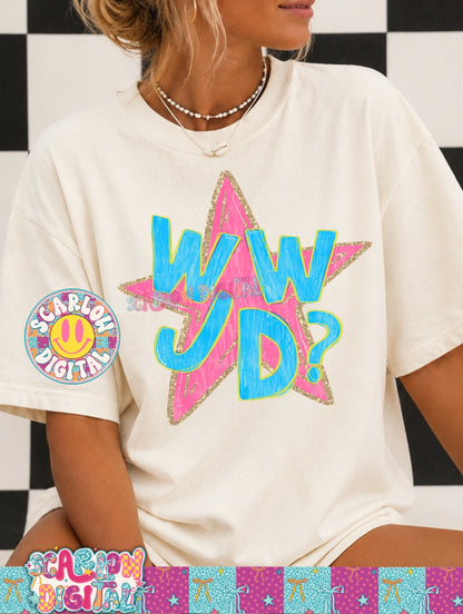 WWJD: What Would Jesus Do PNG Digital Design