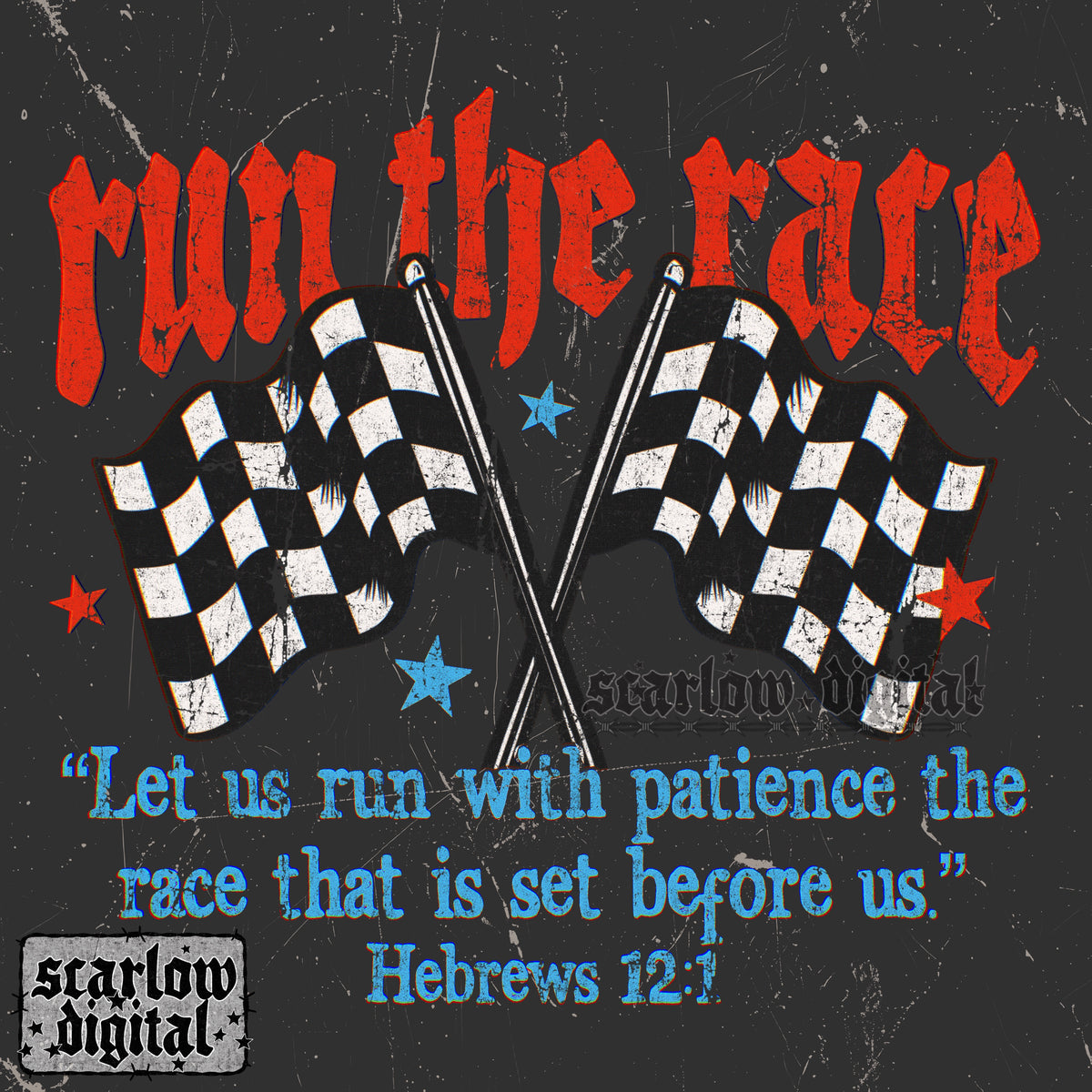 Run the Race PNG Digital Design