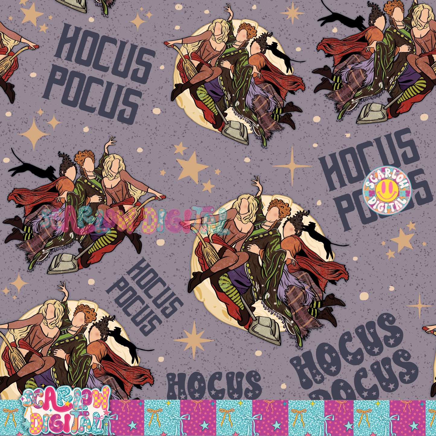 TODAY ONLY: Sanderson Sisters Seamless Pattern Digital Design