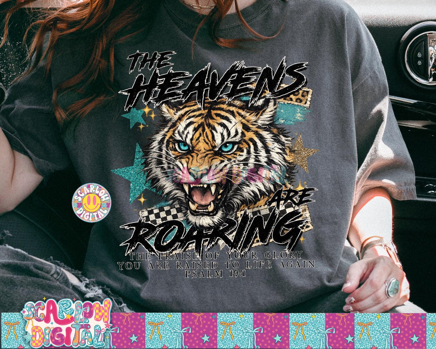 The Heavens Are Roaring PNG Digital Design