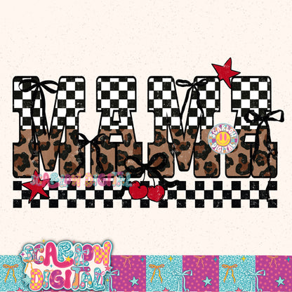 Cherry Mama PNG Digital Design