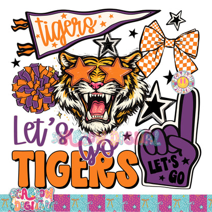 Tigers Custom Mascot Design - REVIEW DESCRIPTION BEFORE PURCHASING