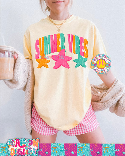 Summer Vibes PNG Digital Design