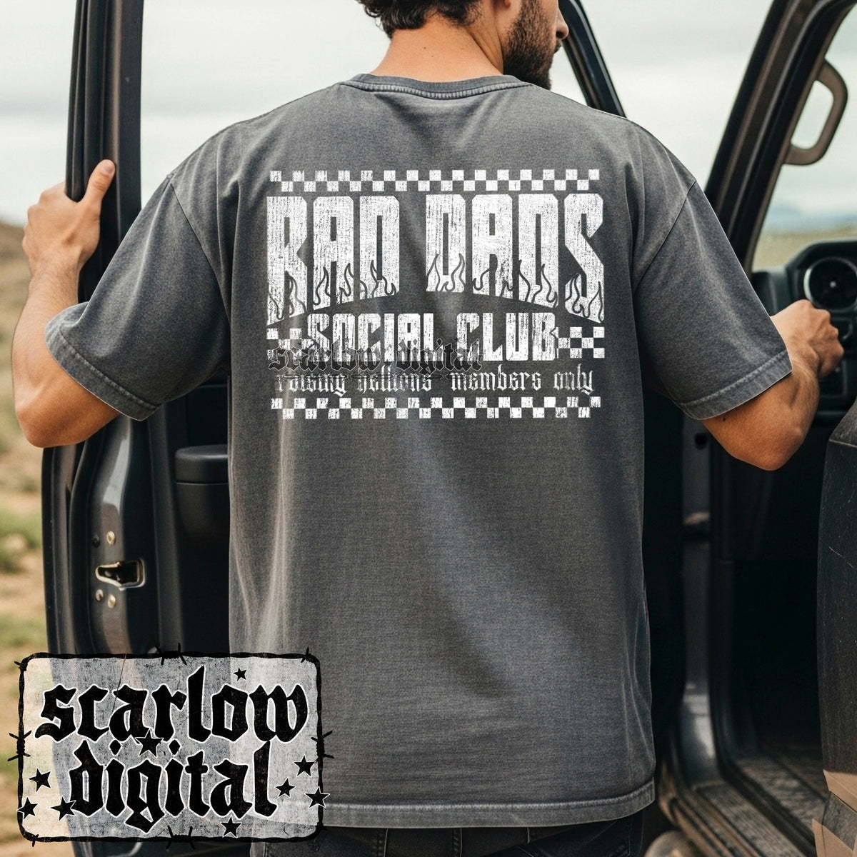Rad Dads Social Club PNG Digital Design