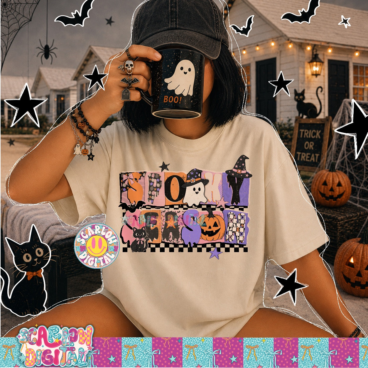 Spooky Season PNG Digital Design