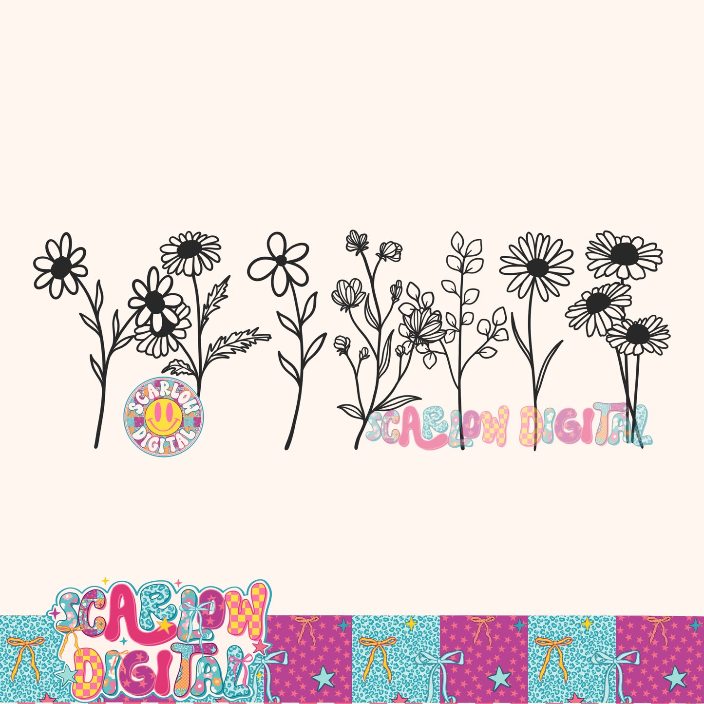 Flowers PNG Digital Design