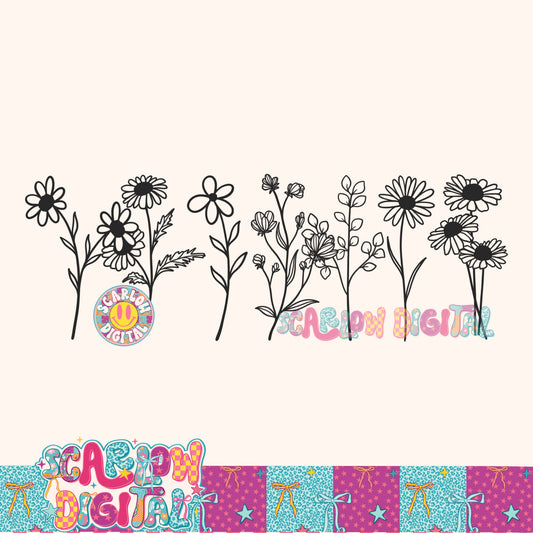 Flowers PNG Digital Design