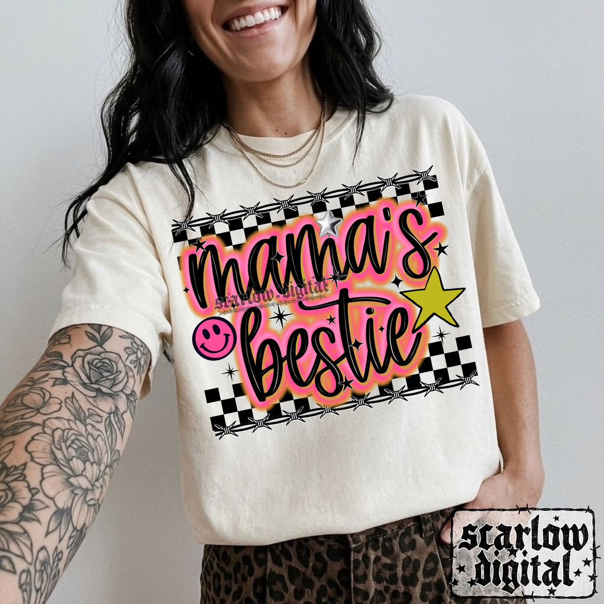 Mama's Bestie PNG Digital Design