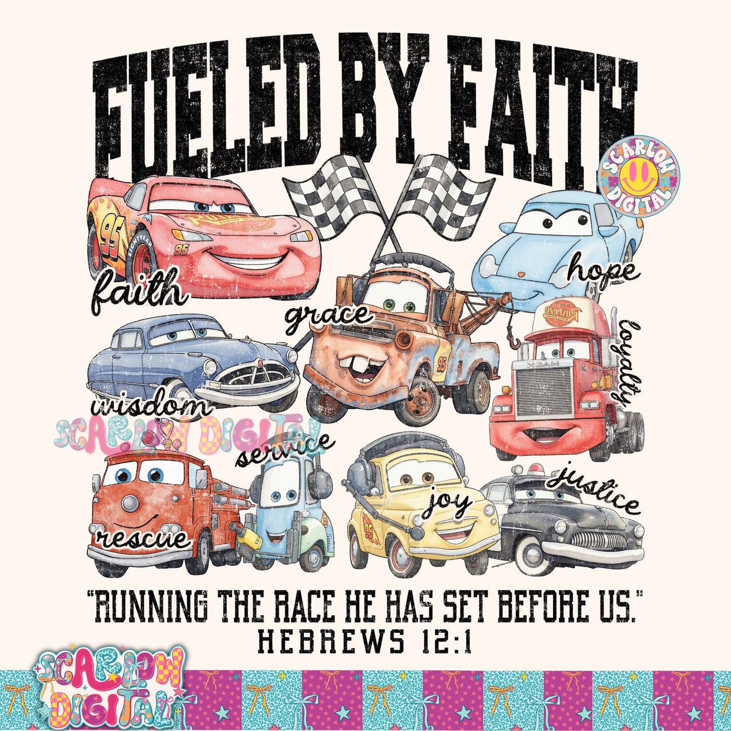 Exclusive - Only Available 7/3: Fueled By Faith PNG Digital Design