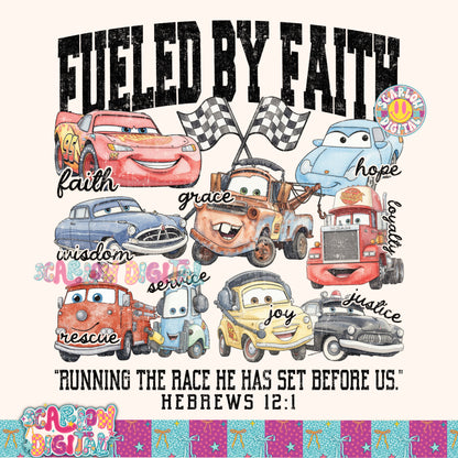 Exclusive - Only Available 7/3: Fueled By Faith PNG Digital Design