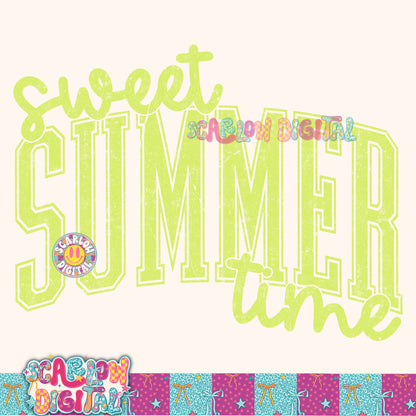 Sweet Summer Time PNG Digital Design