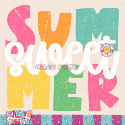 Sweet Summer PNG Digital Design