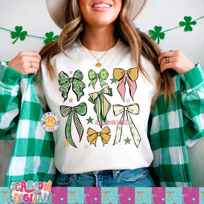 Saint Patrick's Bows PNG Digital Design