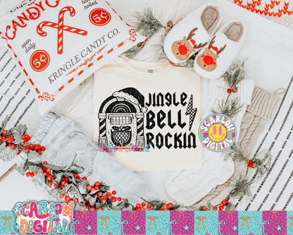 Jingle Bell Rockin PNG Digital Design