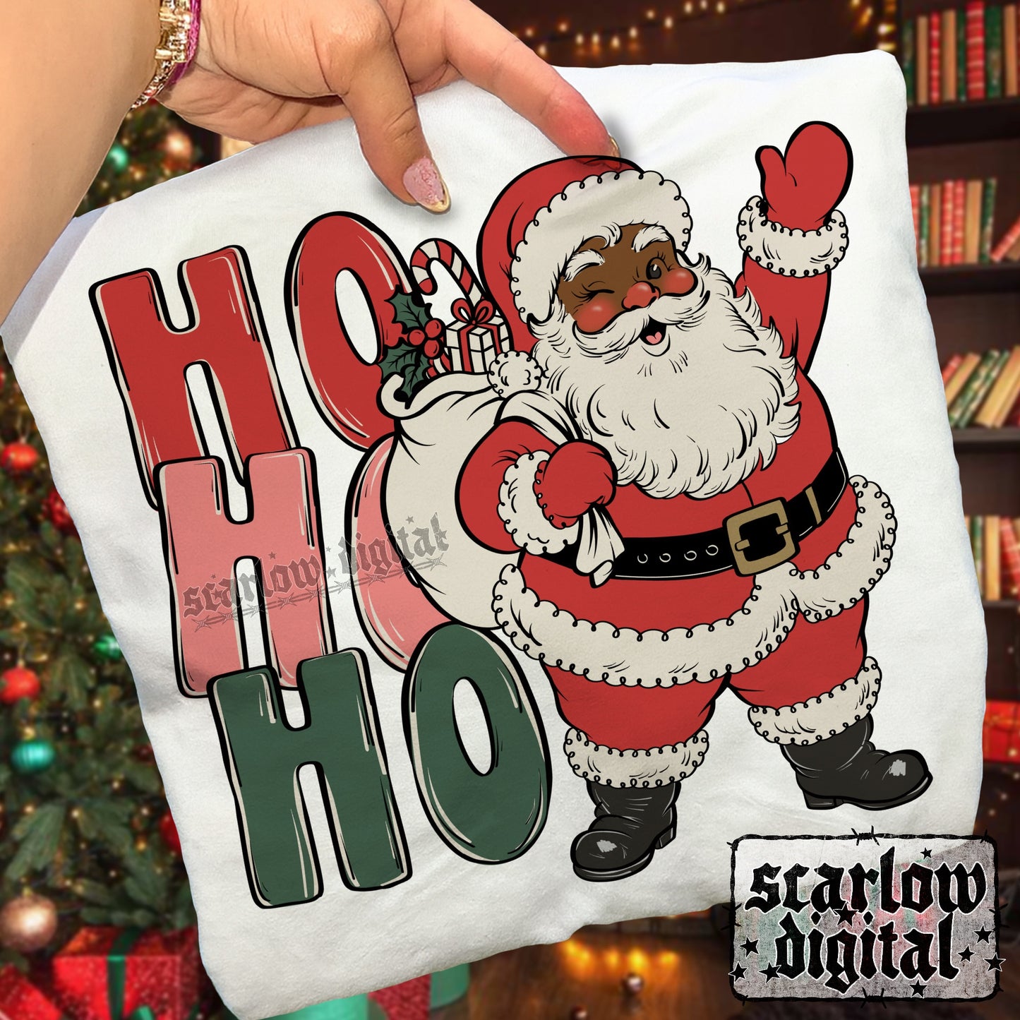 Ho Ho Ho PNG Digital Design