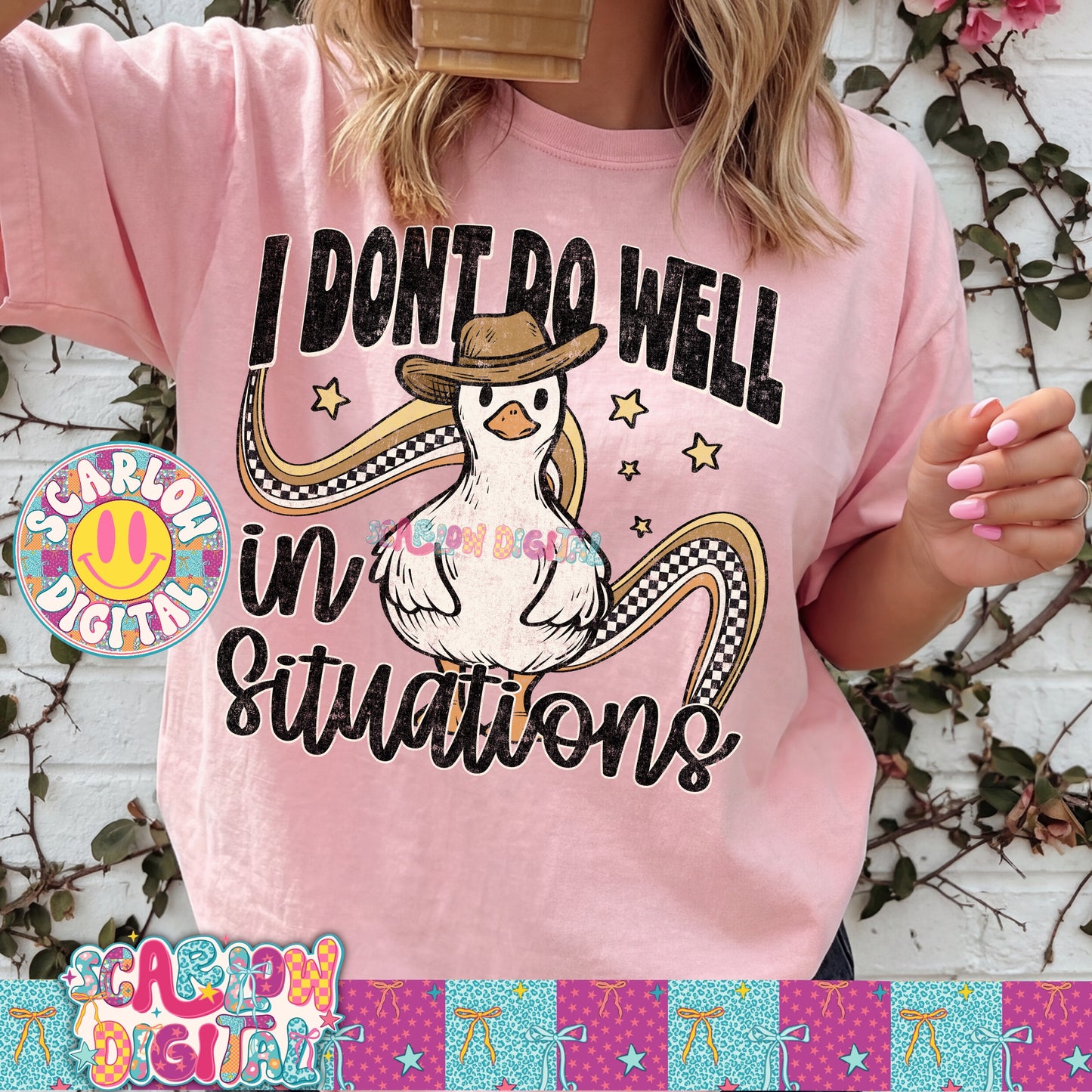 I Don't Do Well in Situations PNG Digital Design