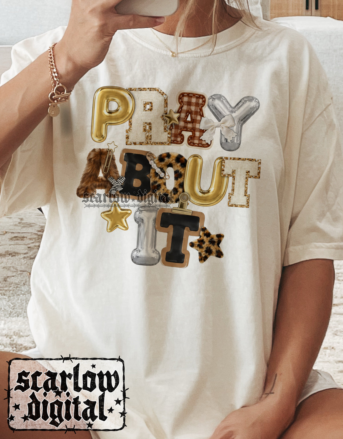 Pray About It PNG Digital Design