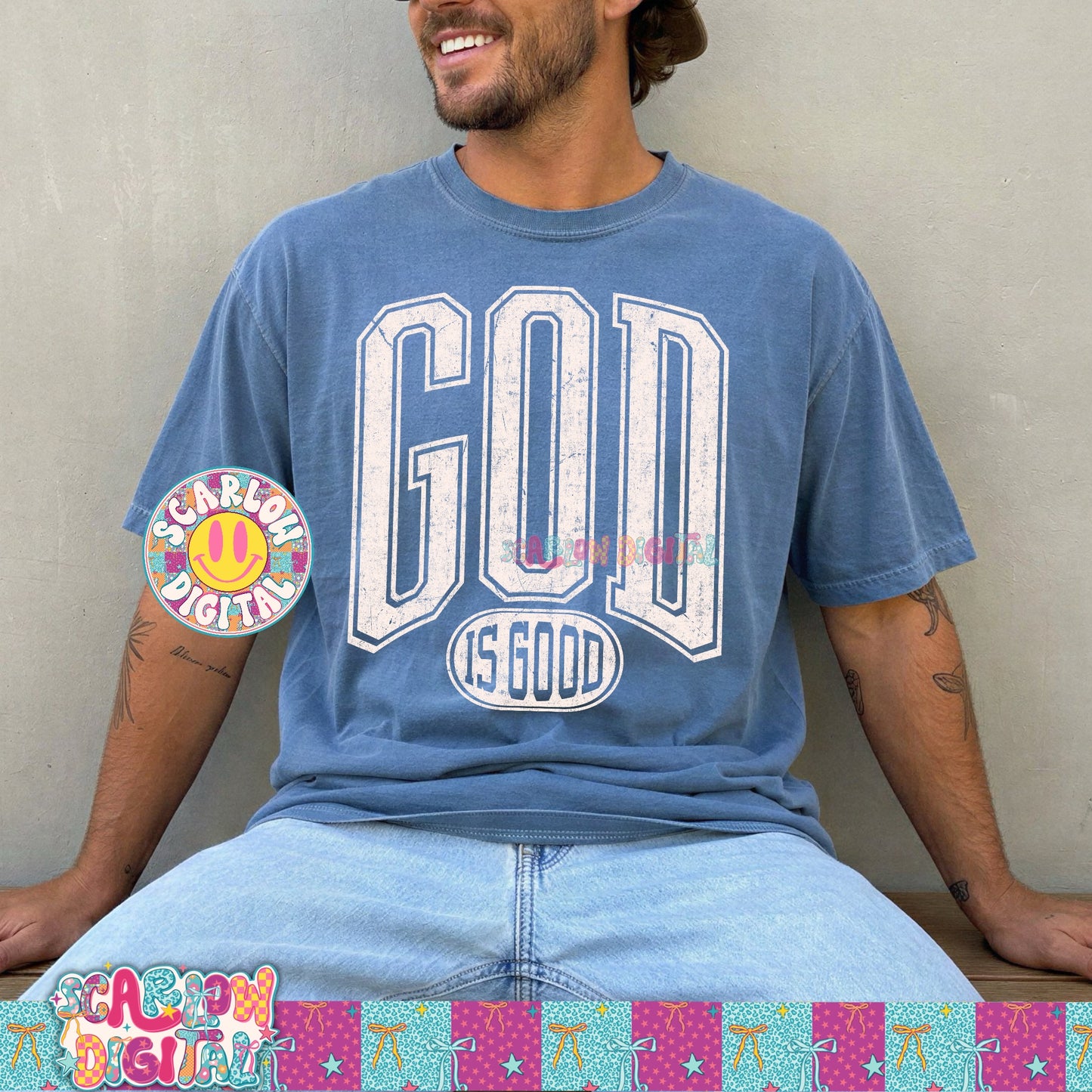 God is Good PNG Digital Design