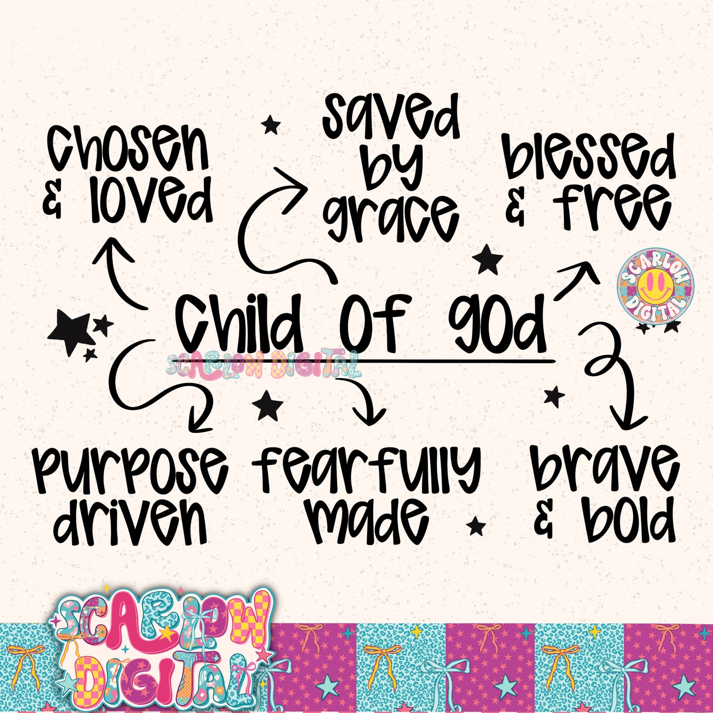 Child of God PNG Digital Design