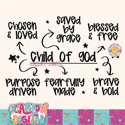 Child of God PNG Digital Design