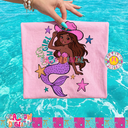 Salty Cowgirl PNG Digital Design