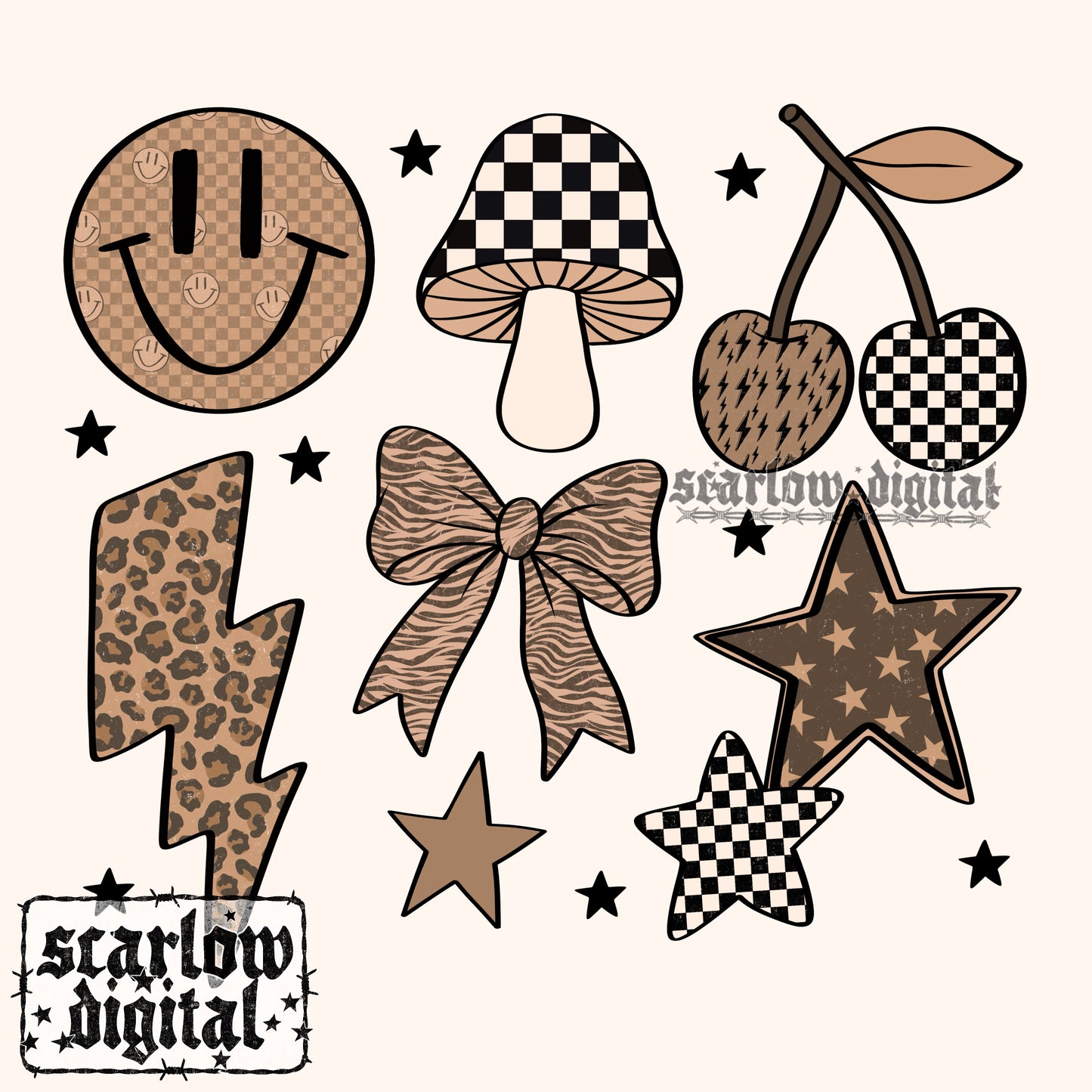Neutral Things PNG Digital Design