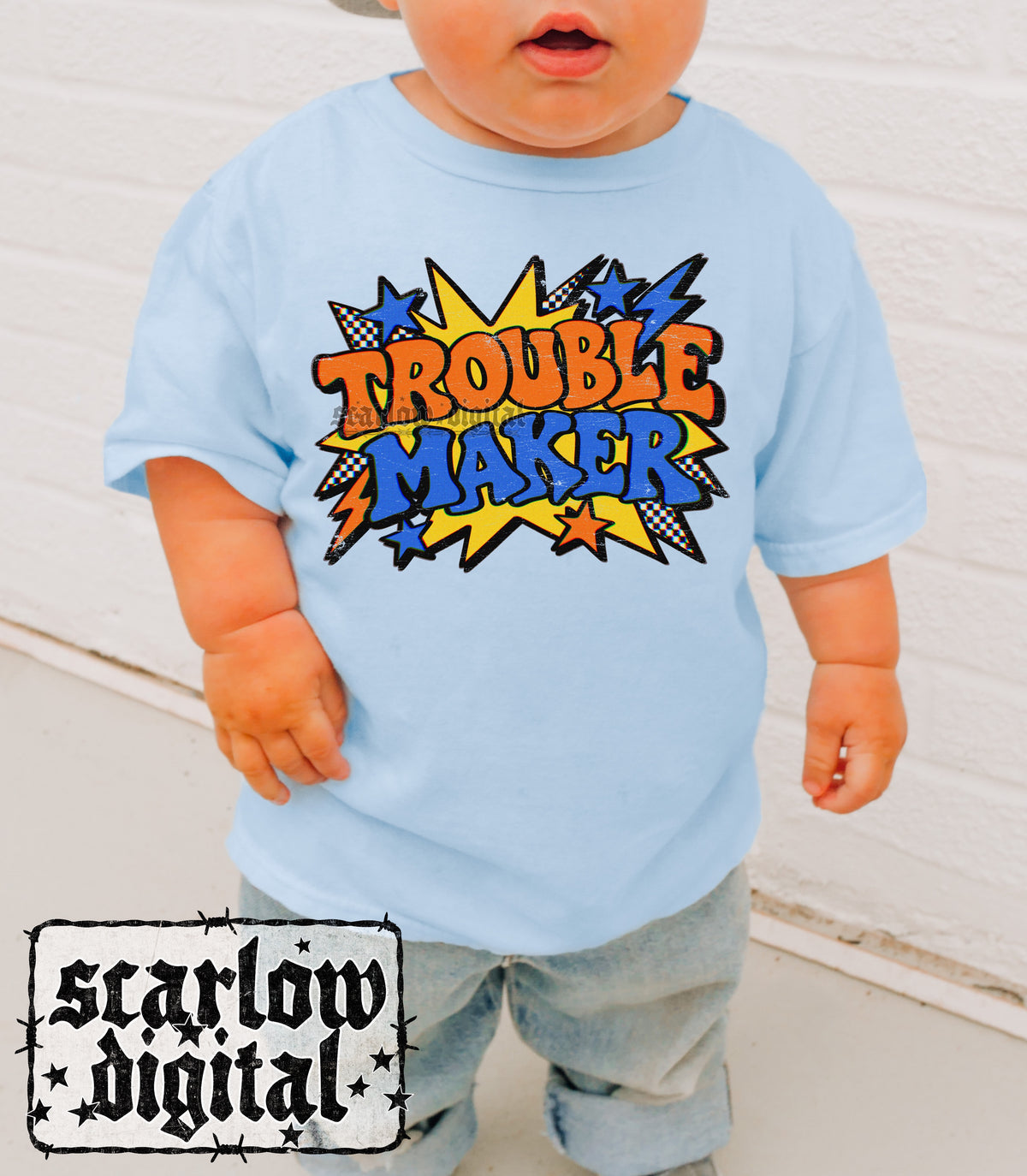 Trouble Maker PNG Digital Design