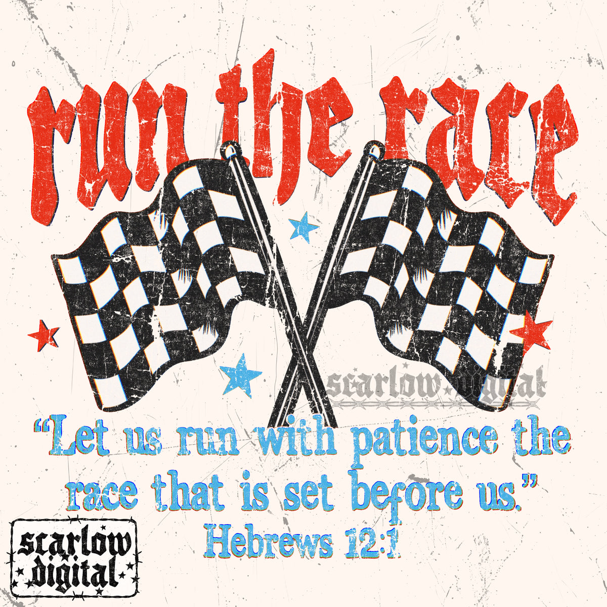 Run the Race PNG Digital Design