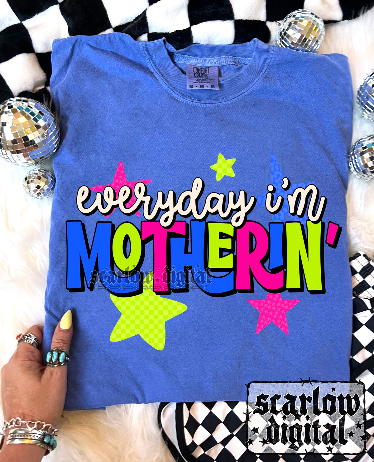 Everyday I'm Motherin' PNG Digital Design