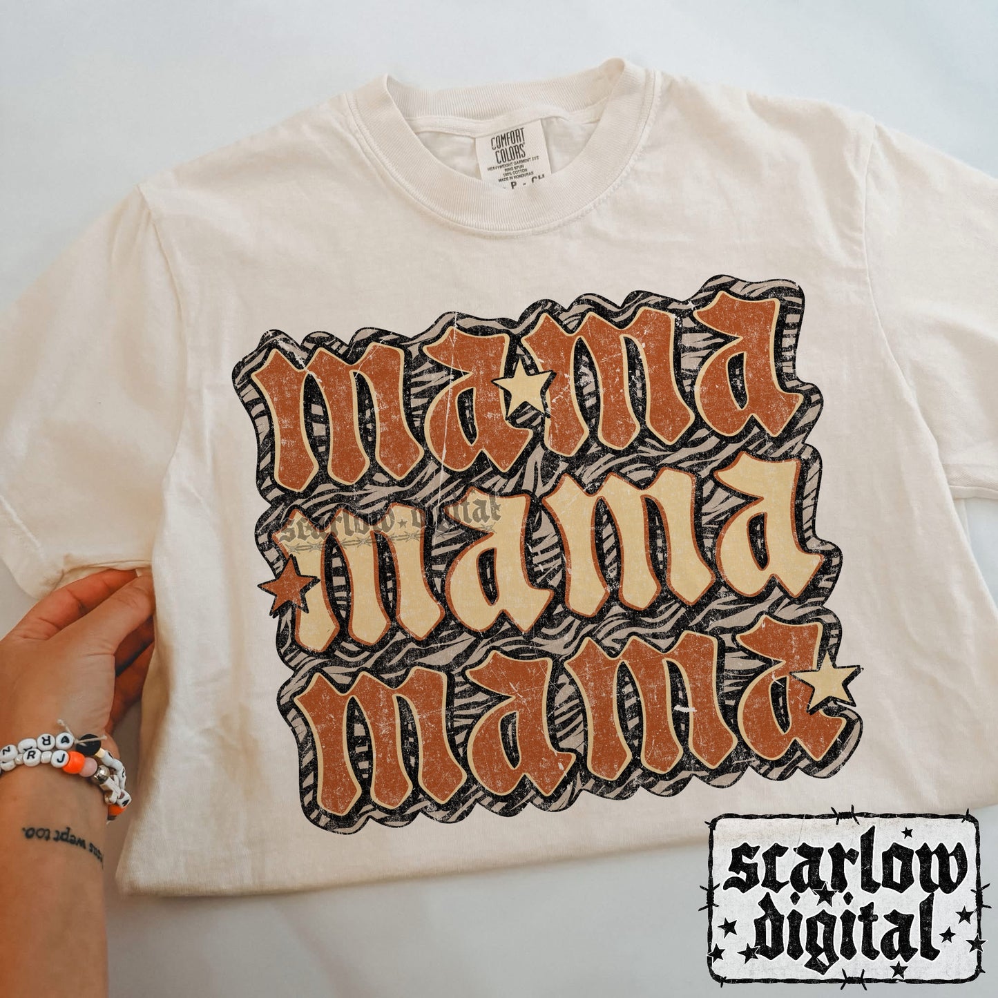 Zebra Mama PNG Digital Design