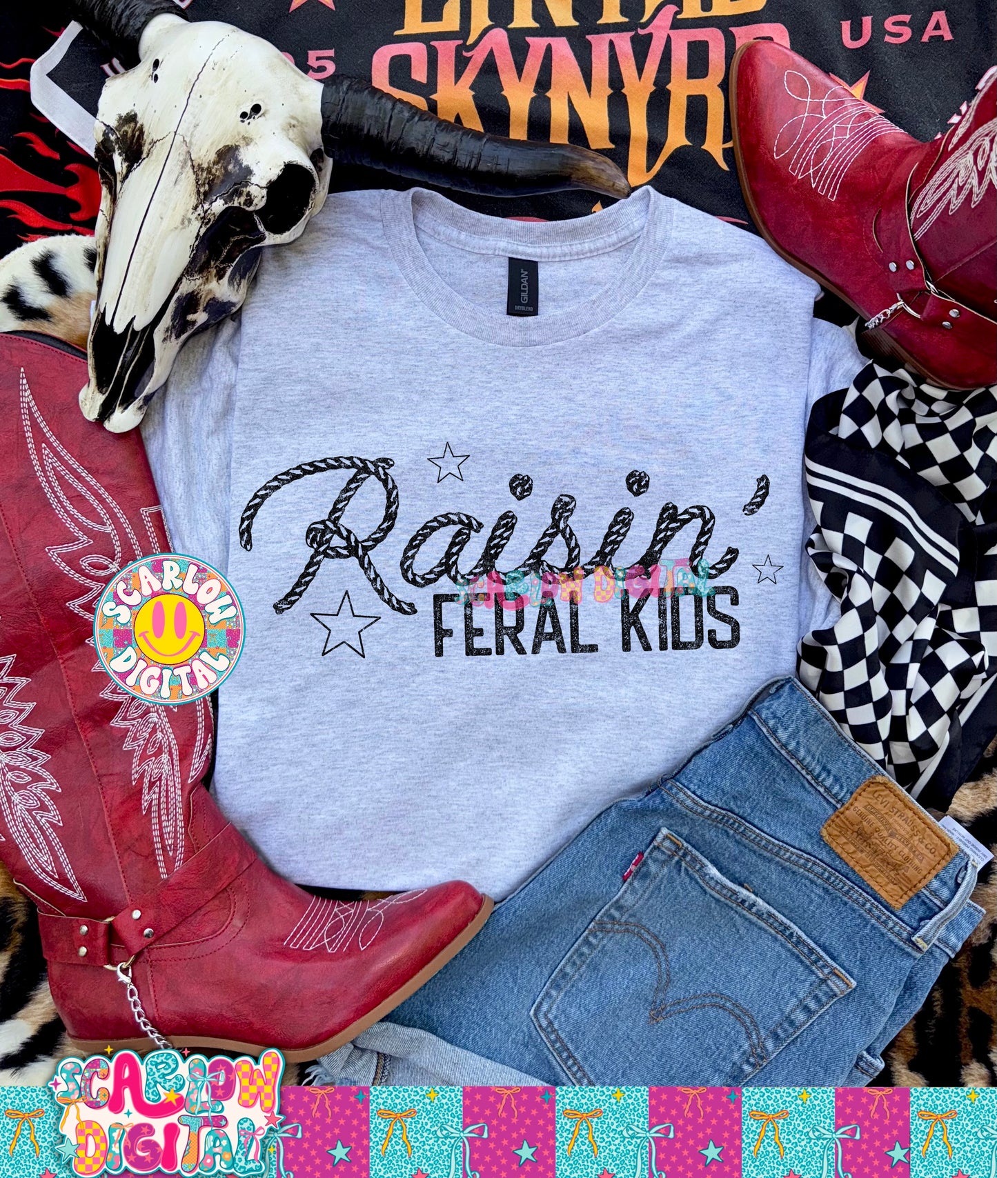 Raisin Feral Kids PNG Digital Design