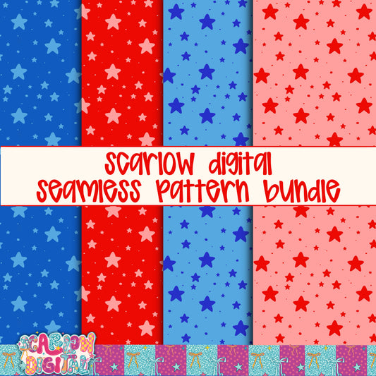 Patriotic Seamless Bundle Digital Design