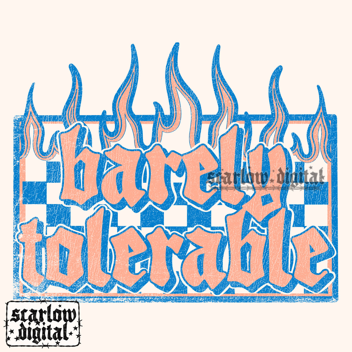 Barely Tolerable PNG Digital Design